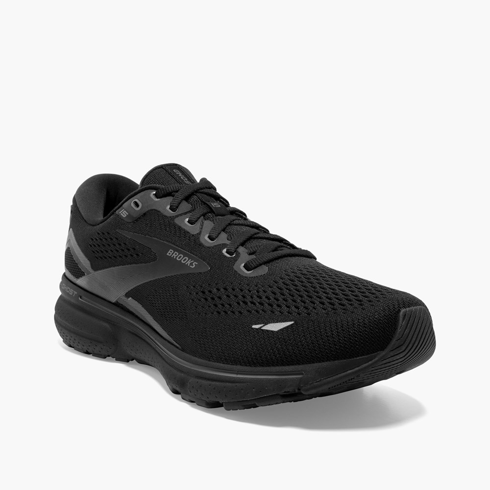 Chaussure de Marche Brooks Ghost 15 Noir Noir Homme | QKN-1175218